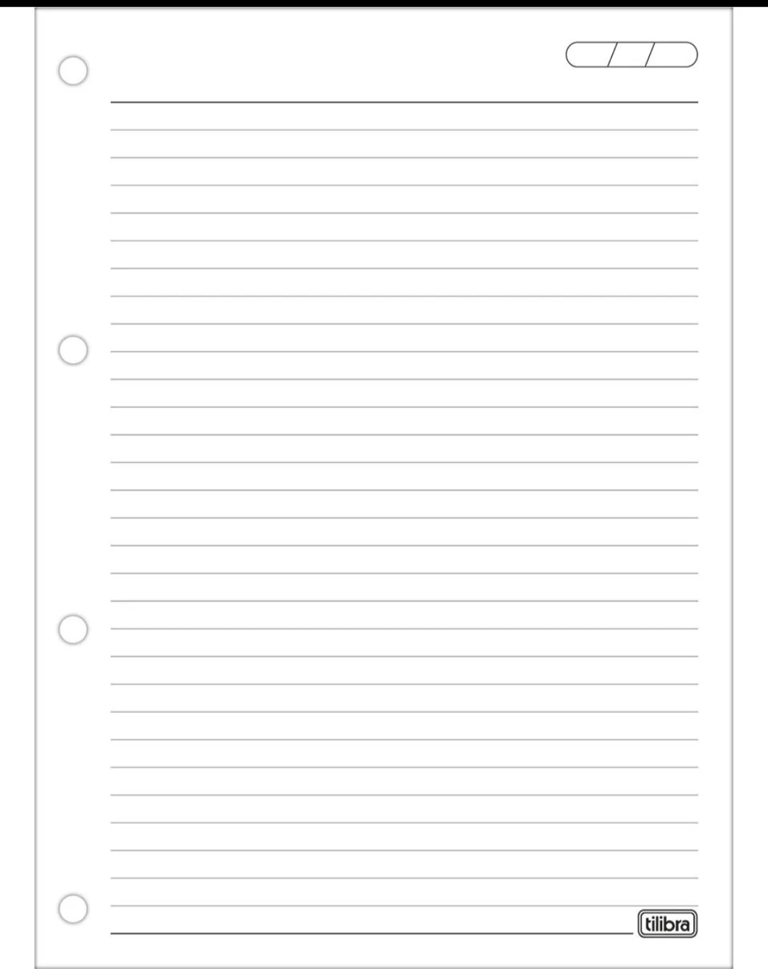 Refil para fichário-Caderno Argolado 80 folhas - Imagem 2