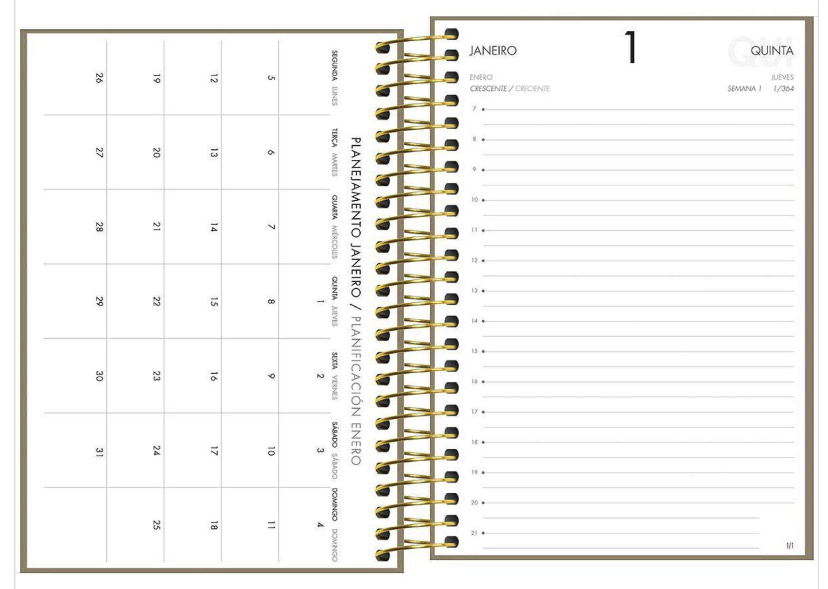 Agenda 2026 Napoli Cores Espiral 176 fls. 129 mm x 187 mm - Tilibra - Imagem 2
