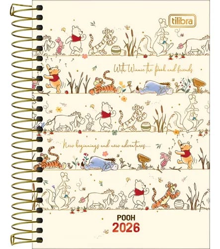 Agenda Planner Espiral Pooh M7 2026 – UN - Imagem 3