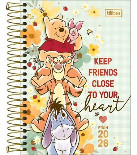 Agenda Planner Espiral Pooh M7 2026 – UN