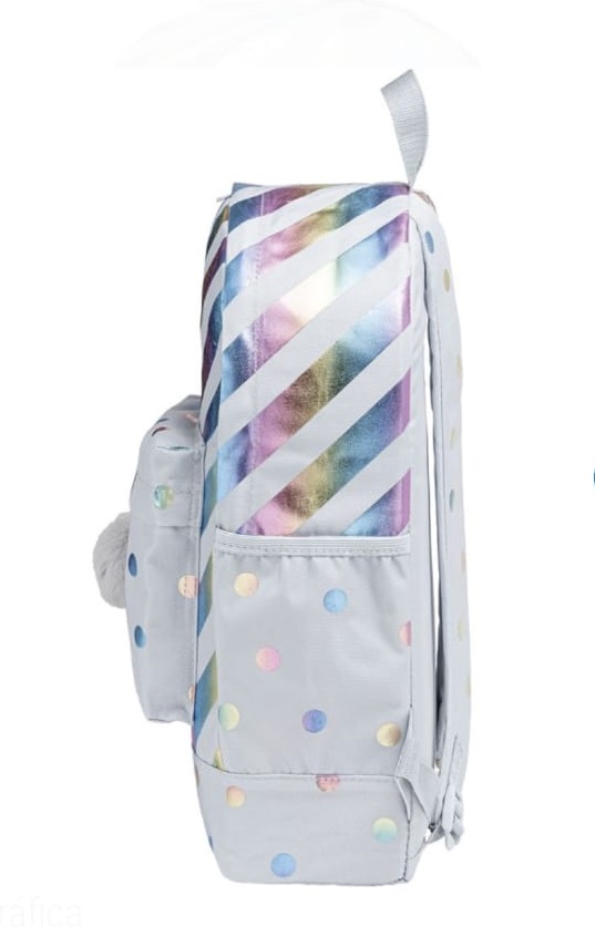Mochila de Costas Académie Listras e Poás Holográfica - Imagem 3