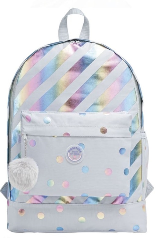 Mochila de Costas Académie Listras e Poás Holográfica