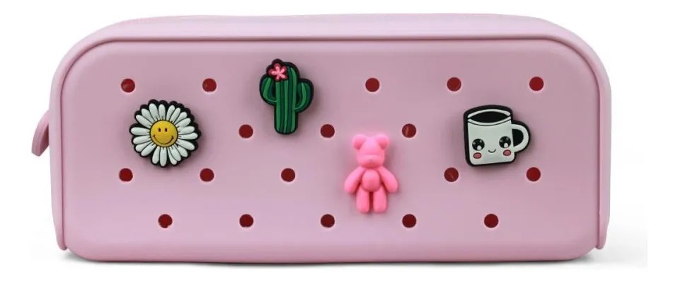 ESTOJO 1 ZIPER SILICONE C/4 PINGENTES TOM PASTEL - UN - Imagem 5