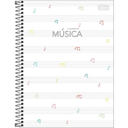 CAD UNIV CD  1X1  80FLS MUSICA TILIBRA - UN - Imagem 3