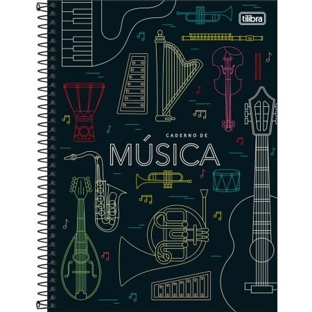 CAD UNIV CD  1X1  80FLS MUSICA TILIBRA - UN - Imagem 4