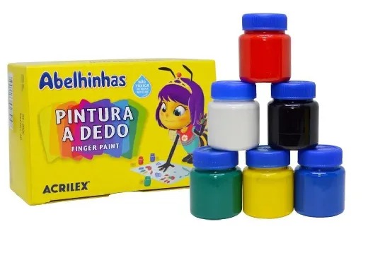 PINTURA DEDO 15ML 6PC ACRILEX