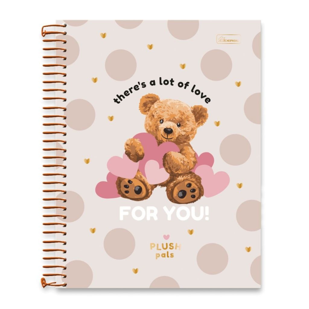 CADERNO 15 MAT - PLUSH PALS CADERSIL