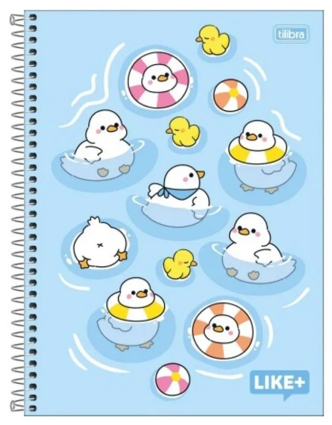 Caderno Tilibra 10 Mat - LIKE + 200 FOLHAS
