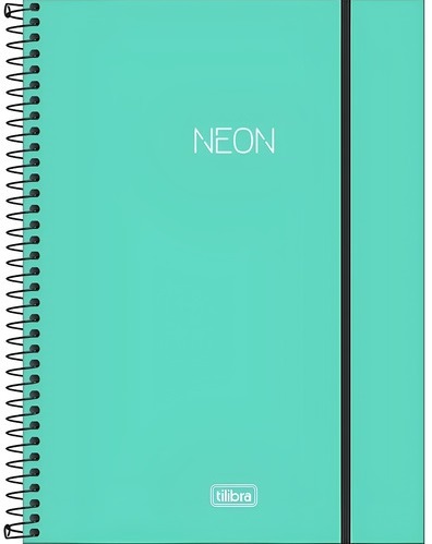 CADERNO NEON TILIBRA 10 MAT