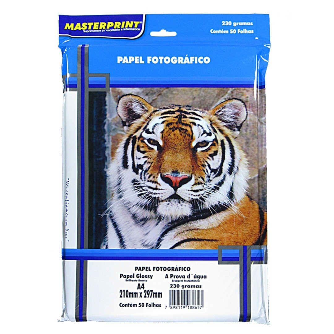 Papel Fotografico Glossy 230g 50 un
