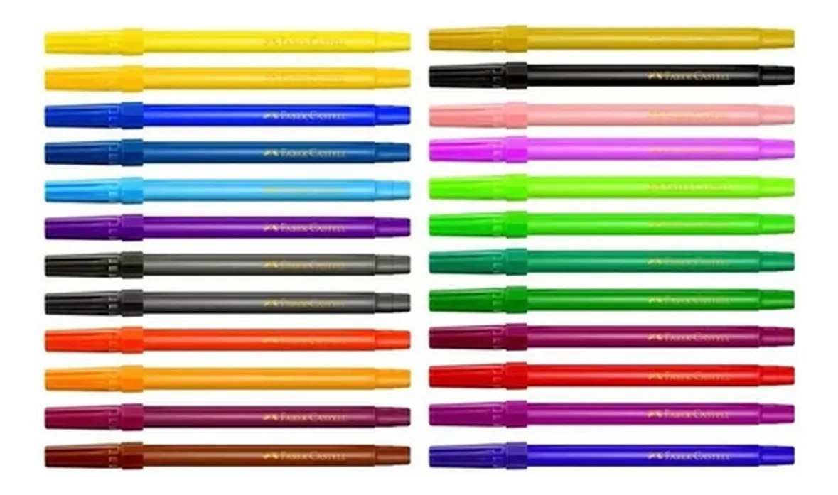 Canetinha Hidrocor 24 Cores Faber-Castell - Imagem 2