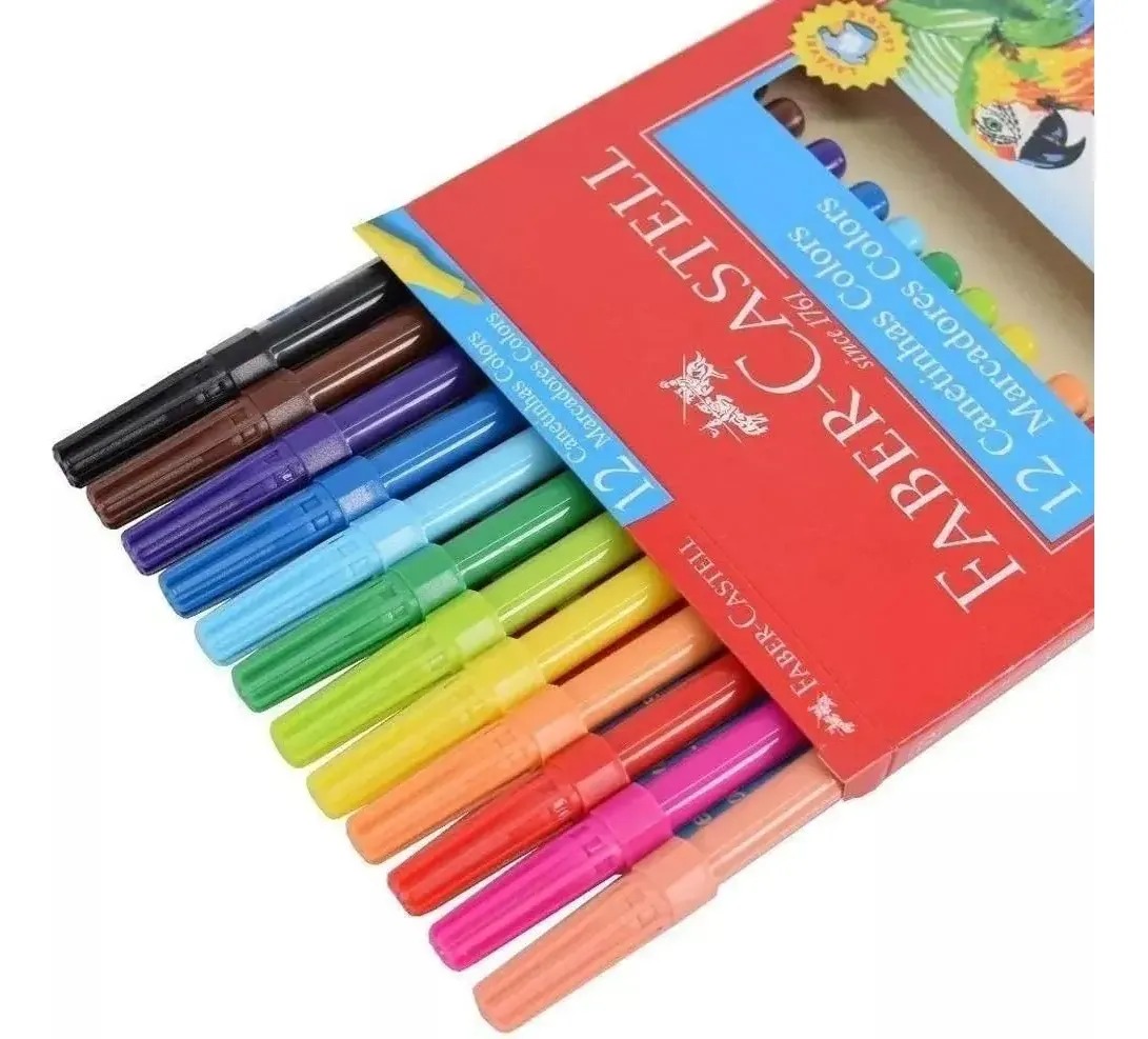 Canetinha Hidrocor 12 Cores Faber-Castell - Imagem 2