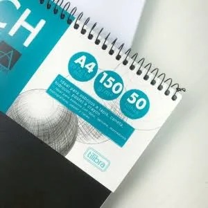 Caderno Sketchbook A4 150g Académie Tilibra Capa:dura - Imagem 2