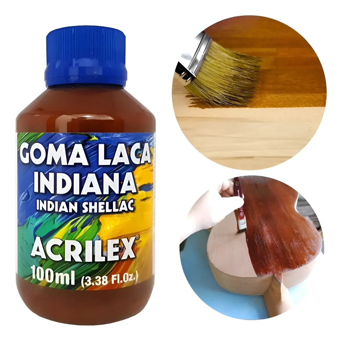 Goma Laca Indiana Seladora 100 Ml Secagem Rápida - Acrilex