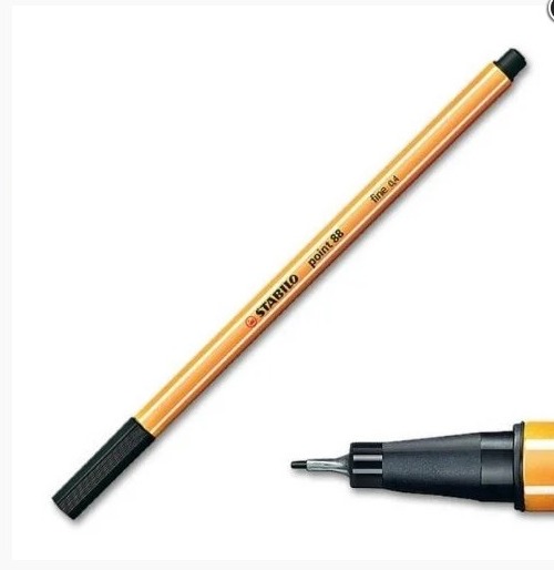 Caneta Stabilo Point 88 Fine 0.4mm Preto