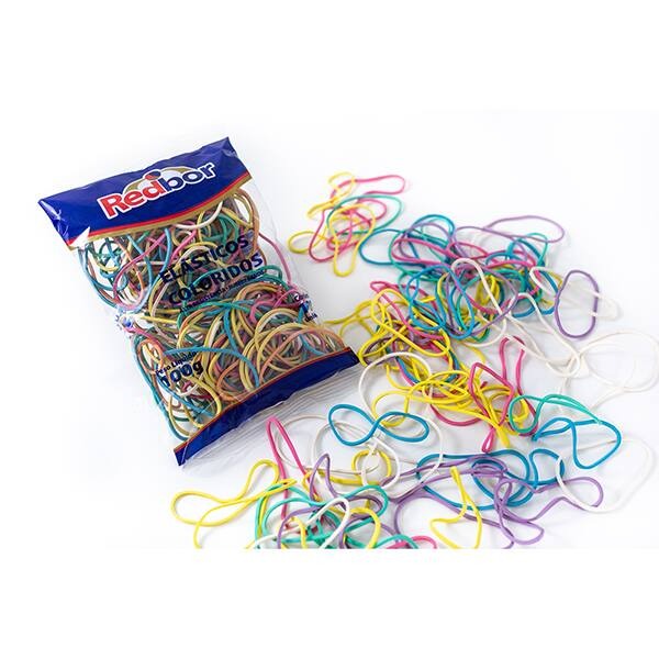 Elástico látex coloridos n.18, 120 unidades - Imagem 2