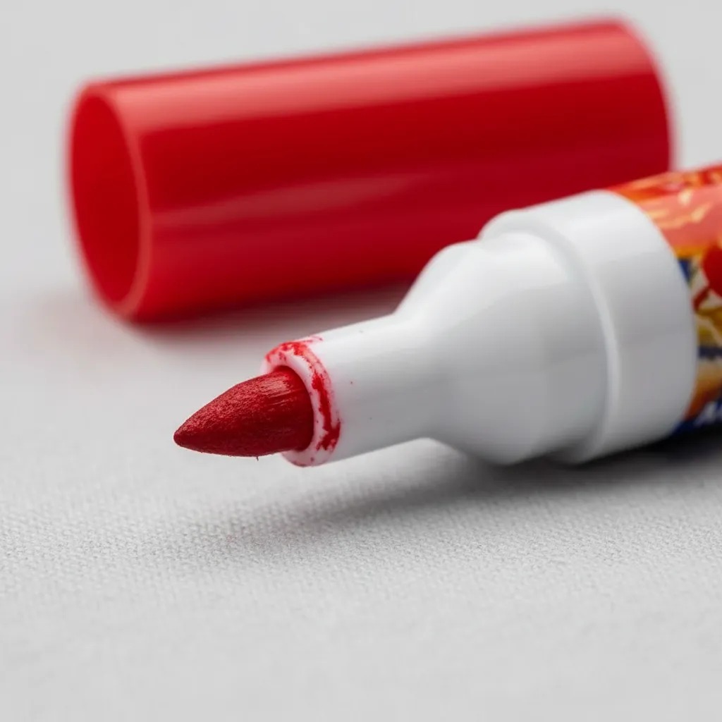 Caneta Para Tecido Acrilpen - Vermelho Fogo 507 Acrilex - Imagem 2