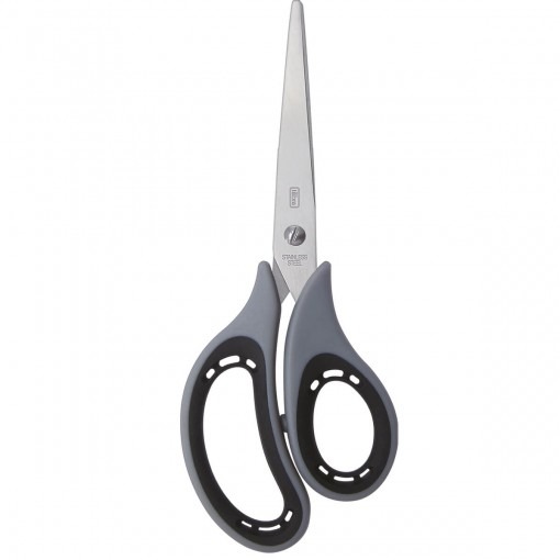 Tesoura Escolar Comfort Grip 135mm T417 Cinza - Imagem 2