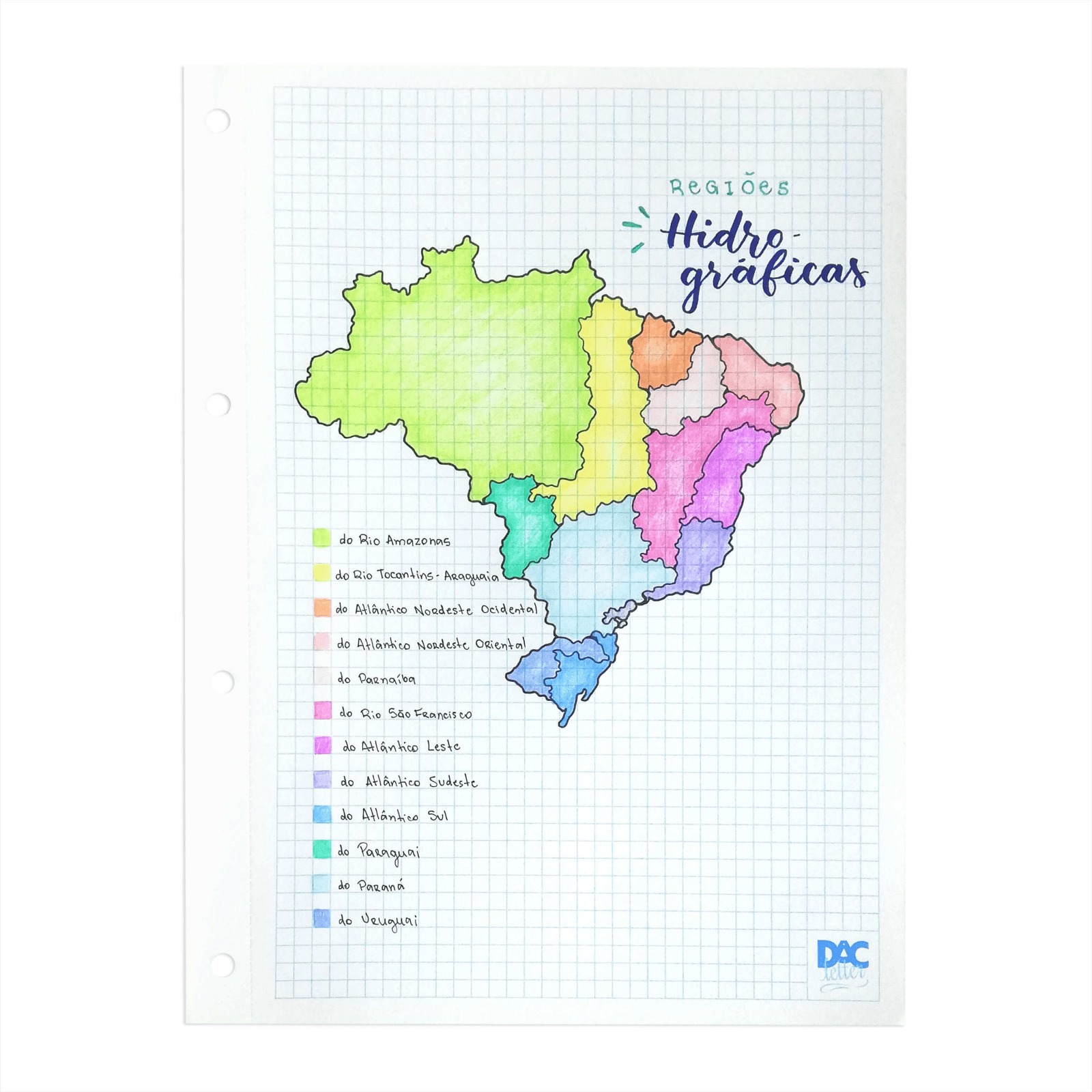 Refil de Folhas DAC Letter com 80 unid diversificada - Imagem 3