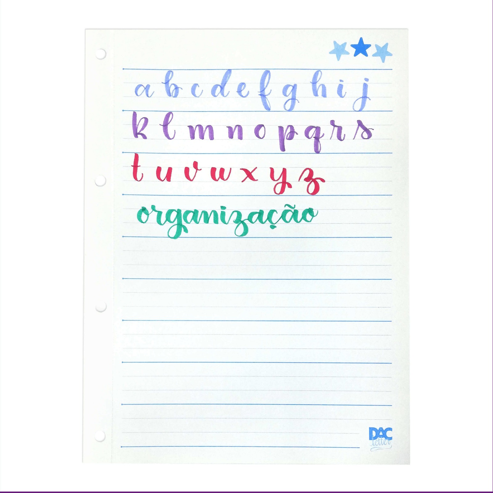 Refil de Folhas DAC Letter com 80 unid diversificada - Imagem 4