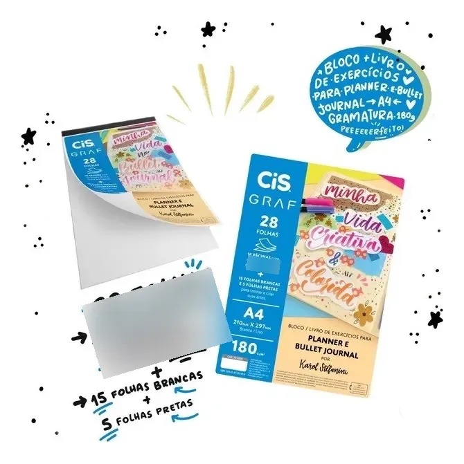Bloco Planner E Bullet Journal A4 Cis - Imagem 2
