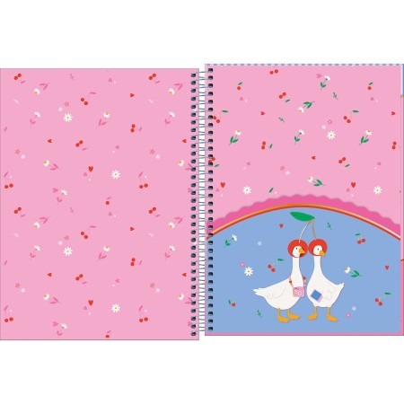 Caderno Espiral Capa Dura Universitário 1 Matéria Cindy 80 Folhas - Imagem 3