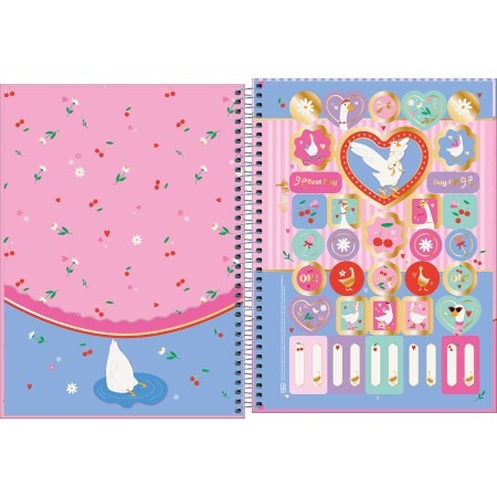 Caderno Espiral Capa Dura Universitário 1 Matéria Cindy 80 Folhas - Imagem 2