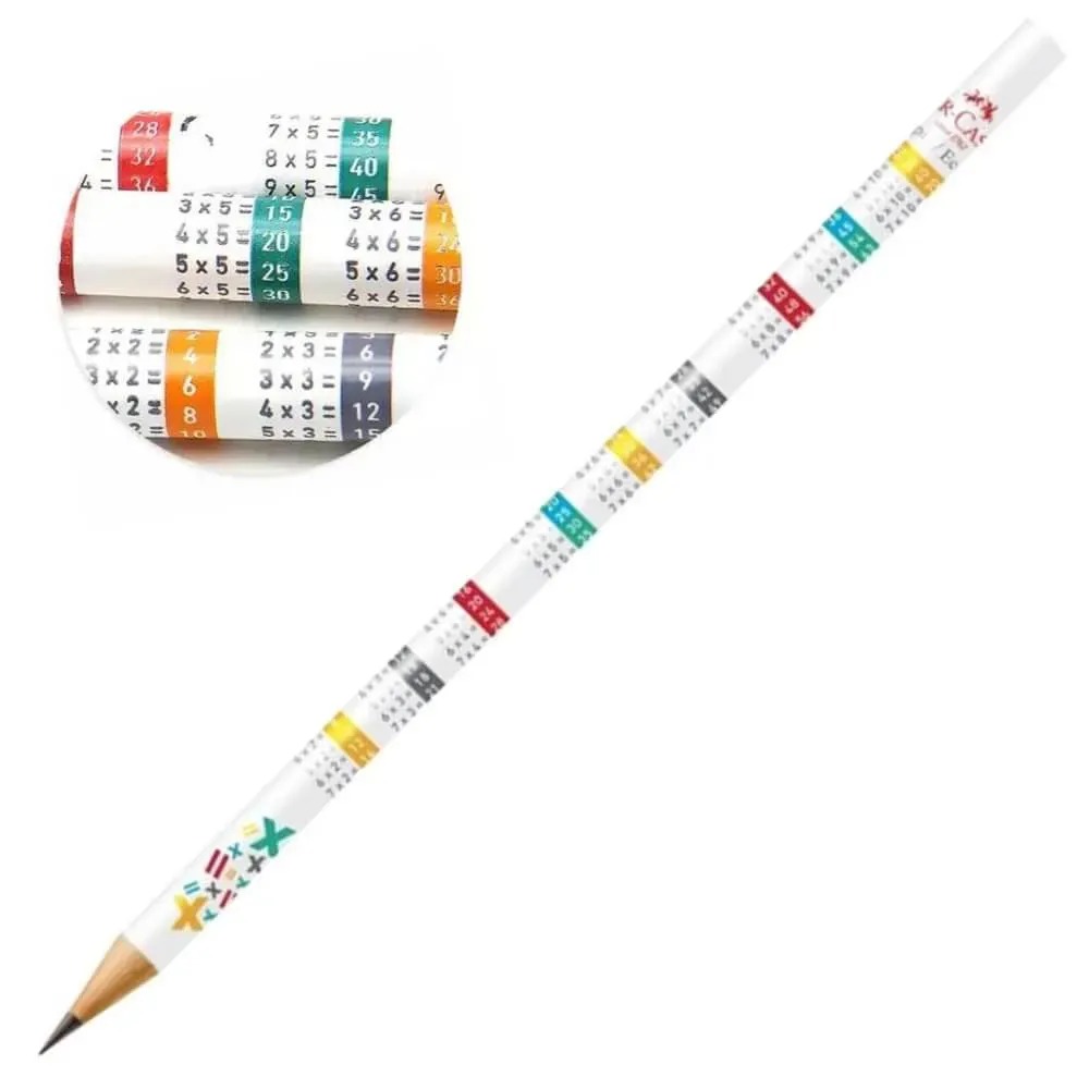 Lapis preto Faber Castell- desenho de Tabuada UN